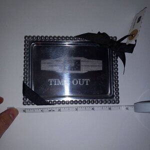 Mud Pie Time out watch tray